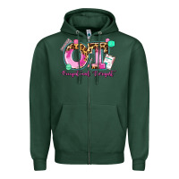 Sports Green ot occupational therapist Zipper Hoodie - AdoDesignShop