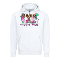 White ot occupational therapist Zipper Hoodie - AdoDesignShop