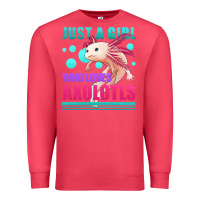 Cardinal just a girl who loves axolotls Premium Sweatshirt - Jasminsmagicworld