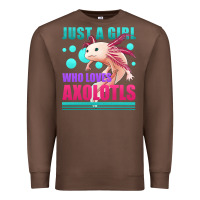 Chestnut just a girl who loves axolotls Premium Sweatshirt - Jasminsmagicworld