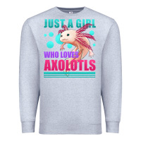 Heather Grey just a girl who loves axolotls Premium Sweatshirt - Jasminsmagicworld