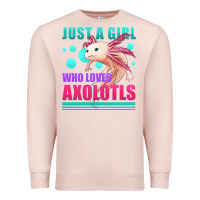Pale Pink just a girl who loves axolotls Premium Sweatshirt - Jasminsmagicworld