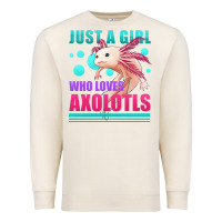 Sandshell just a girl who loves axolotls Premium Sweatshirt - Jasminsmagicworld