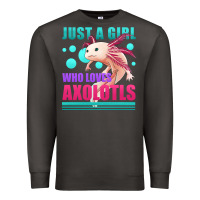 Smoke just a girl who loves axolotls Premium Sweatshirt - Jasminsmagicworld