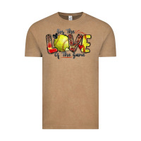 Vintage Coffee for the love of the game softball Vintage Tee - Zillion Design Studio