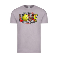 Vintage Zinc for the love of the game softball Vintage Tee - Zillion Design Studio