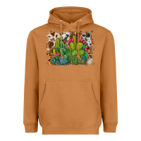 Meerkat watercolor cactus western background Heavyweight Hoodie - BarkalooDesign