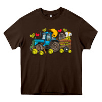 Chocolate Brown softball tractor Heavy Core Tee - SublimationCraftShop