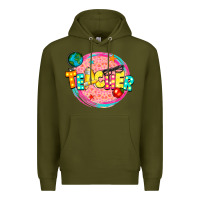 Army Green teacher Premium Hoodie - NancyCooperArtShop