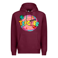 Burgundy teacher Premium Hoodie - NancyCooperArtShop