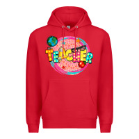 Red teacher Premium Hoodie - NancyCooperArtShop