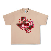 Burro valentine' s day texas map with roses Urban Heavy Tee - RanaPortraitStore