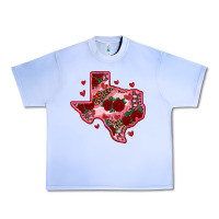 Grape Ice valentine' s day texas map with roses Urban Heavy Tee - RanaPortraitStore
