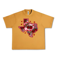 Peanut Butter valentine' s day texas map with roses Urban Heavy Tee - RanaPortraitStore