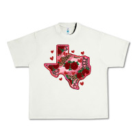 Pistachio valentine' s day texas map with roses Urban Heavy Tee - RanaPortraitStore