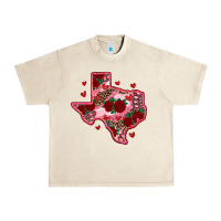 Sandshell valentine' s day texas map with roses Urban Heavy Tee - RanaPortraitStore