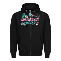 Black oncology nurse Zipper Hoodie - AdoDesignShop