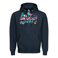 Navy oncology nurse Zipper Hoodie - AdoDesignShop