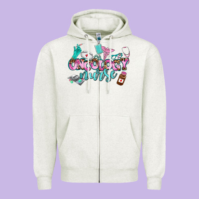 Oncology Nurse Zipper Hoodie Designed By Adodesignshop