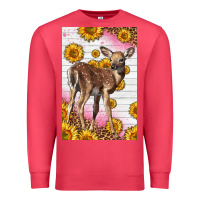 Cardinal Western Cute Baby Deer Fawn Premium Sweatshirt - LillyAllenDesigns