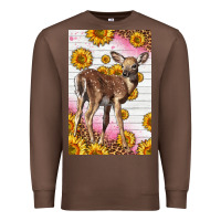 Chestnut Western Cute Baby Deer Fawn Premium Sweatshirt - LillyAllenDesigns