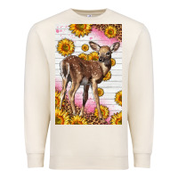 Sandshell Western Cute Baby Deer Fawn Premium Sweatshirt - LillyAllenDesigns