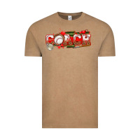 Vintage Coffee baseball coach Vintage Tee - texasbilliewilder
