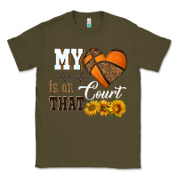 Army Green my heart is on that court Classic Tee - HRA Design Shop