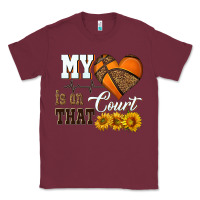 Burgundy my heart is on that court Classic Tee - HRA Design Shop
