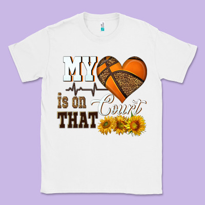 My Heart Is On That Court Classic Tee Designed By Hra Design Shop
