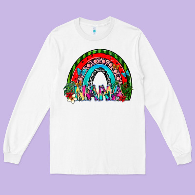 Nana Long Sleeve Tee Designed By Sublimationcraftshop