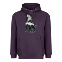 Plum skunk Heavyweight Hoodie - LillyAllenDesigns