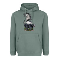 Sage skunk Heavyweight Hoodie - LillyAllenDesigns