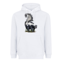 White skunk Heavyweight Hoodie - LillyAllenDesigns