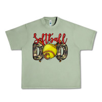 Oil Green softball dad Urban Heavy Tee - Zillion Design Studio
