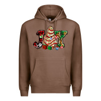 Chestnut joy with christmas tree cake ado Premium Hoodie - AdoDesignShop