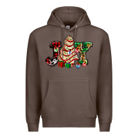 Coffee joy with christmas tree cake ado Premium Hoodie - AdoDesignShop
