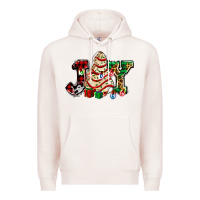 Pale Pink joy with christmas tree cake ado Premium Hoodie - AdoDesignShop