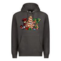 Smoke joy with christmas tree cake ado Premium Hoodie - AdoDesignShop