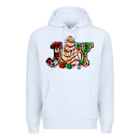 White joy with christmas tree cake ado Premium Hoodie - AdoDesignShop