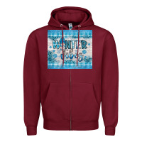 Burgundy winter vibes gnome Zipper Hoodie - JahusDesignShop