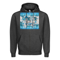 Charcoal Heather winter vibes gnome Zipper Hoodie - JahusDesignShop