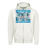 Oatmeal Heather winter vibes gnome Zipper Hoodie - JahusDesignShop