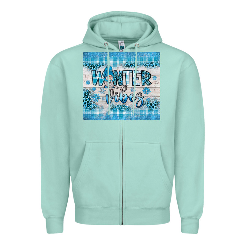 Winter Vibes Gnome Zipper Hoodie by JahusDesignShop | Teevron