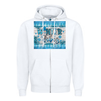 White winter vibes gnome Zipper Hoodie - JahusDesignShop