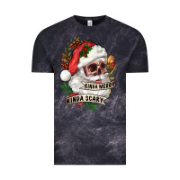 Cloud Black Kinda merry kinda scary Vintage Tee - RanaPortraitStore