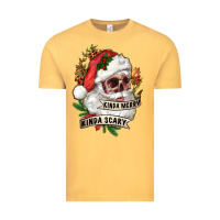 Vintage Mustard Kinda merry kinda scary Vintage Tee - RanaPortraitStore