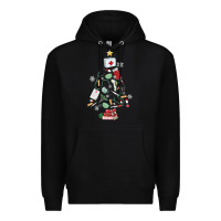 Black nurse christmas tree Premium Hoodie - MaliasSmallBusiness