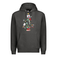 Charcoal Heather nurse christmas tree Premium Hoodie - MaliasSmallBusiness