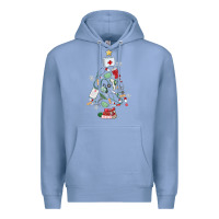 Colony Blue nurse christmas tree Premium Hoodie - MaliasSmallBusiness